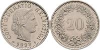 Schweiz 20 Rappen Schweiz, 20 Rappen 1993 B -