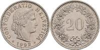 Schweiz 20 Rappen Schweiz, 20 Rappen 1992 B -