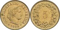 Schweiz 5 Rappen Schweiz, 5 Rappen 1989 B -
