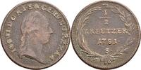 RDR Habsburg 1/2 Kreuzer Joseph II. als Alleinregent 1780-1790 -