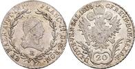 Kaisertum Österreich, Franz II.(I.) 1792-1835, 20 Kreuzer 1805 E VF