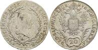 Kaisertum Österreich, Franz II. (I). 1792-1835, 20 Kreuzer 1808 A, Wien VF+
