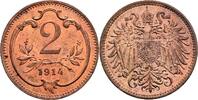 Kaisertum Österreich 2 Heller Kaisertum Österreich, Franz Joseph I. 1848-1916, 2 Heller 1914 -