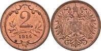 Kaisertum Österreich 2 Heller Kaisertum Österreich, Franz Joseph I. 1848-1916, 2 Heller 1914 -