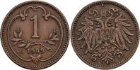 Kaisertum Österreich 1 Heller Kaisertum Österreich, Franz Joseph I. 1848-1916, 1 Heller 1909 -