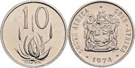 S&uuml;dafrika 10 Cents 1974 S&uuml;dafrika, 10 Cents 1974 vz / stfr 2.89 US$  +  86.79 US$ shipping