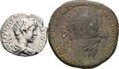 Denar, Bronzemünze  ROM, Kaiserzeit Caracalla 198-217 s bis ss-