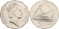 Fidschi Inseln 50 Cents Fidschi Inseln, Elisabeth II. 1952-2022, 50 Cents 1992 -