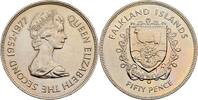 Falkland Inseln 50 Pence Falkland Inseln, Elisabeth II. 1952-2022, 50 Pence 1977 -