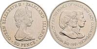 Falkland Inseln 50 Pence Falkland Inseln, Elisabeth II. 1952-2022, 50 Pence 1981 -