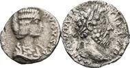 Lot 2 Stück Denare  ROM, Kaiserzeit Marcus Aurelius 161-180 / Julia Domna 217, Frau des Septimius Severus s/ss-