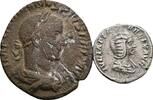 Lot Denar, Bronze  ROM, Kaiserzeit Julia Domna 217, Frau des Septimius Severus / Maximinus s/ss-
