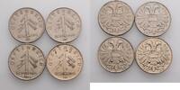 Österreich Lot 4 Stück 1 Schilling Österreich, Lot 4 Stück 1 Schilling 1935 -