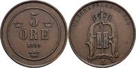 Schweden 5 Öre Schweden, Oskar II. 1872-1907, 5 Öre 1895 -