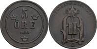 Schweden 5 Öre Schweden, Oskar II. 1872-1907, 5 Öre 1883 -