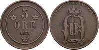 Schweden 5 Öre Schweden, Oskar II. 1872-1907, 5 Öre 1875 -