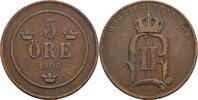 Schweden 5 Öre Schweden, Oskar II. 1872-1907, 5 Öre 1900 -