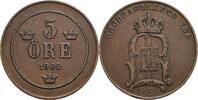 Schweden 5 Öre Schweden, Oskar II. 1872-1907, 5 Öre 1902 -