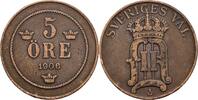 Schweden 5 Öre Schweden, Oskar II. 1872-1907, 5 Öre 1906 -