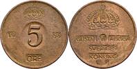 Schweden 5 Öre Schweden, Gustaf VI. Adolf 1950-1973, 5 Öre 1956 -