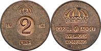 Schweden 2 Öre Schweden, Gustaf VI. Adolf 1950-1973, 2 Öre 1956 -