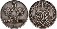 Schweden 5 Öre Schweden, Gustaf V. 1907-1950, 5 Öre 1943 -