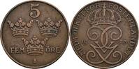 Schweden 5 Öre Schweden, Gustaf V. 1907-1950, 5 Öre 1925 -
