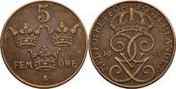 Schweden 5 Öre Schweden, Gustaf V. 1907-1950, 5 Öre 1941 -