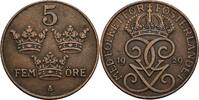 Schweden 5 Öre Schweden, Gustaf V. 1907-1950, 5 Öre 1929 -