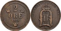 Schweden 2 Öre Schweden, Oskar II. 1872-1907, 2 Öre 1889 -