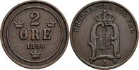 Schweden 2 Öre Schweden, Oskar II. 1872-1907, 2 Öre 1896 -