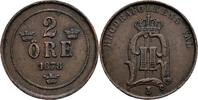 Schweden 2 Öre Schweden, Oskar II. 1872-1907, 2 Öre 1878 -