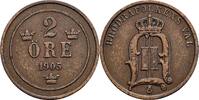 Schweden 2 Öre Schweden, Oskar II. 1872-1907, 2 Öre 1905 -
