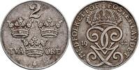 Schweden 2 Öre Schweden, Gustaf V. 1907-1950, 2 Öre 1942 -