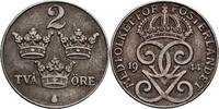Schweden 2 Öre Schweden, Gustaf V. 1907-1950, 2 Öre 1944 -