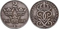 Schweden 2 Öre Schweden, Gustaf V. 1907-1950, 2 Öre 1945 -