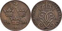 Schweden 2 Öre Schweden, Gustaf V. 1907-1950, 2 Öre 1922 -
