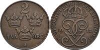 Schweden 2 Öre Schweden, Gustaf V. 1907-1950, 2 Öre 1912 -