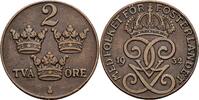 Schweden 2 Öre Schweden, Gustaf V. 1907-1950, 2 Öre 1932 -