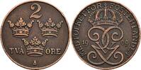 Schweden 2 Öre Schweden, Gustaf V. 1907-1950, 2 Öre 1909 -
