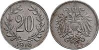 Kaisertum Österreich 20 Heller Kaisertum Österreich, Franz Joseph I. 1848-1916, 20 Heller 1916 -