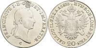 Kaisertum Österreich, Franz II. (I). 1792-1835, 20 Kreuzer 1835 C, Prag VF / aEF, Henkelspur