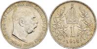Kaisertum Österreich 1 Krone Kaiser Franz Joseph I. 1848-1916 -