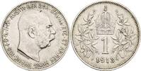 Kaisertum Österreich 1 Krone Kaiser Franz Joseph I. 1848-1916 -