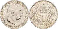 Kaisertum Österreich 1 Krone Kaiser Franz Joseph I. 1848-1916 -