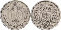 Österreich, Kaiser Franz Joseph I., 10 Heller 1895 ss 2.93 US$ Tax included +  117.32 US$ shipping