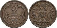 Österreich, Kaiser Franz Joseph I., 2 Heller 1912 ss 2.93 US$ Tax included +  117.32 US$ shipping