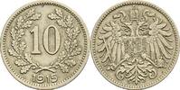 Österreich, Kaiser Franz Joseph I., 10 Heller 1915 ss/vz 2.93 US$ Tax included +  117.32 US$ shipping