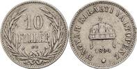 Österreich, Kaiser Franz Joseph I., 10 Filler 1894 KB ss 2.93 US$ Tax included +  117.32 US$ shipping