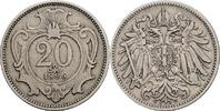 Österreich, Kaiser Franz Joseph I., 20 Heller 1895 ss 2.93 US$ Tax included +  117.32 US$ shipping